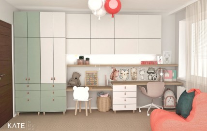 Návrh detskej izby z nábytku IKEA